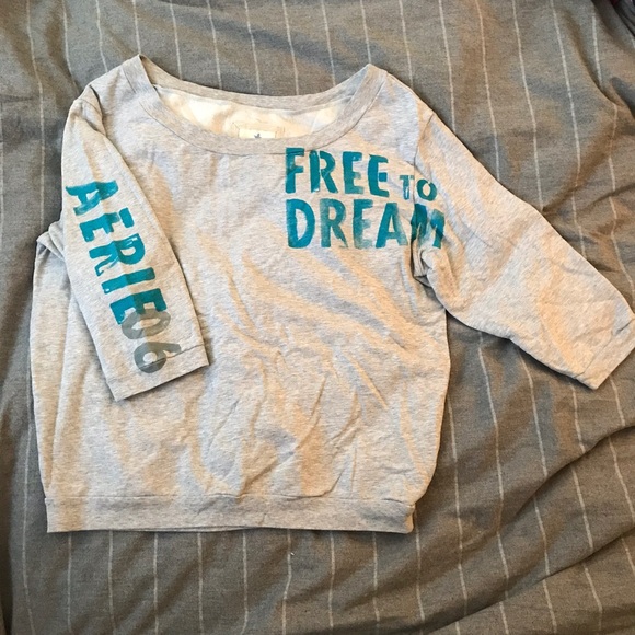 aerie Tops - Aerie 3/4 Sleeve Sweatshirt